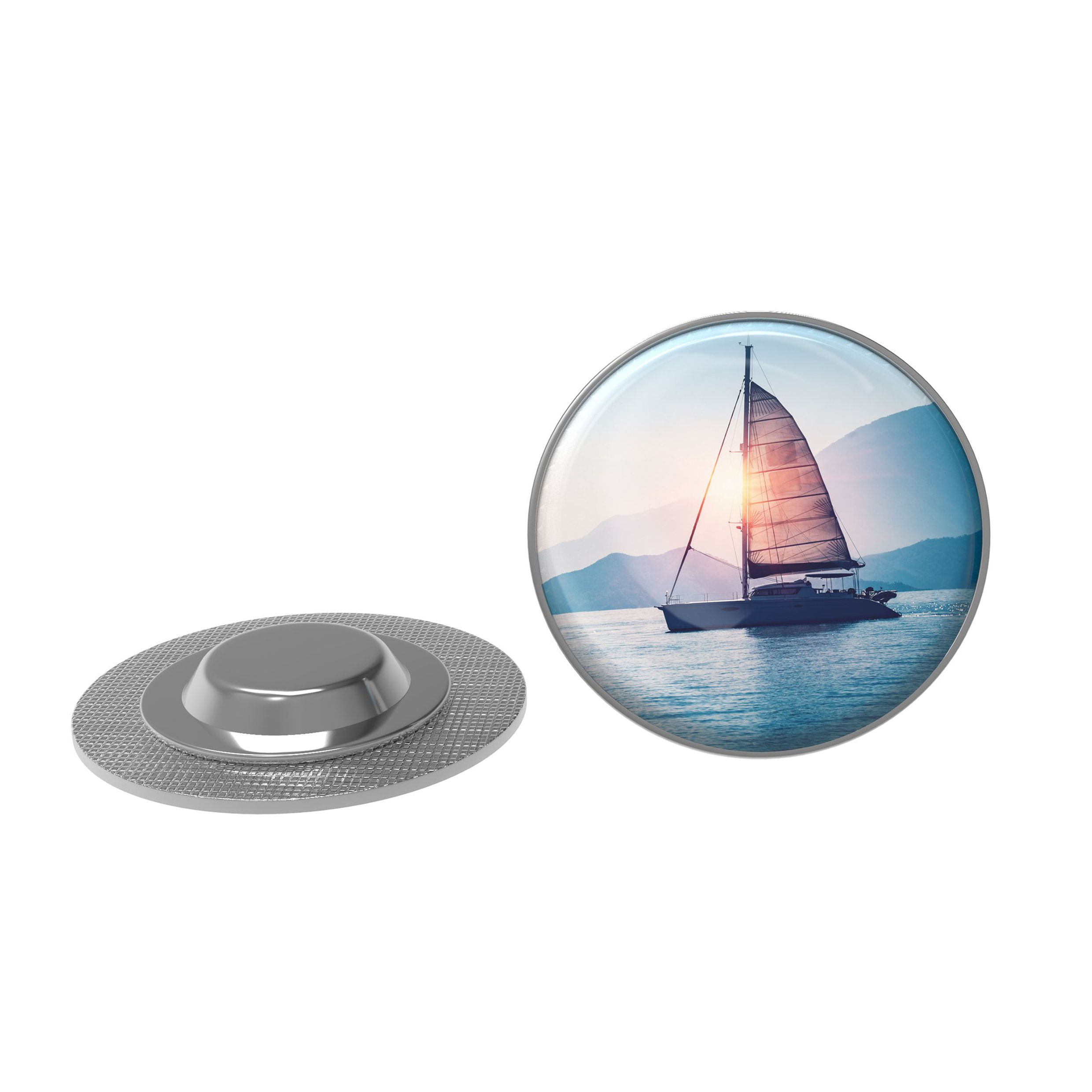 Spilla Magnetica Rotonda - Verdellino prodotto promozionale stampato Spilla Magnetica Rotonda - Verdellino stampato con logo