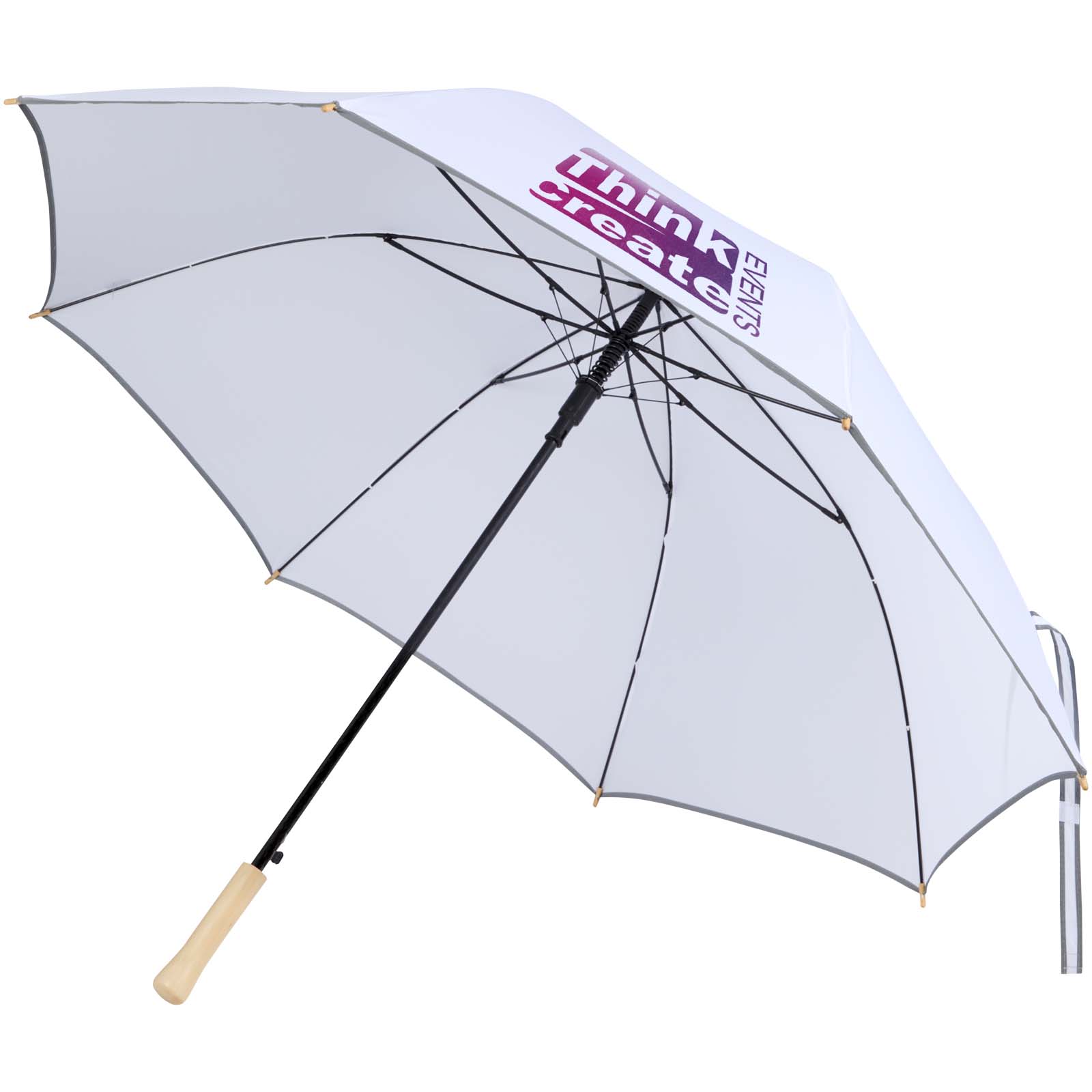 Ombrello antivento Norman 30" in RPET con apertura automatica e logo