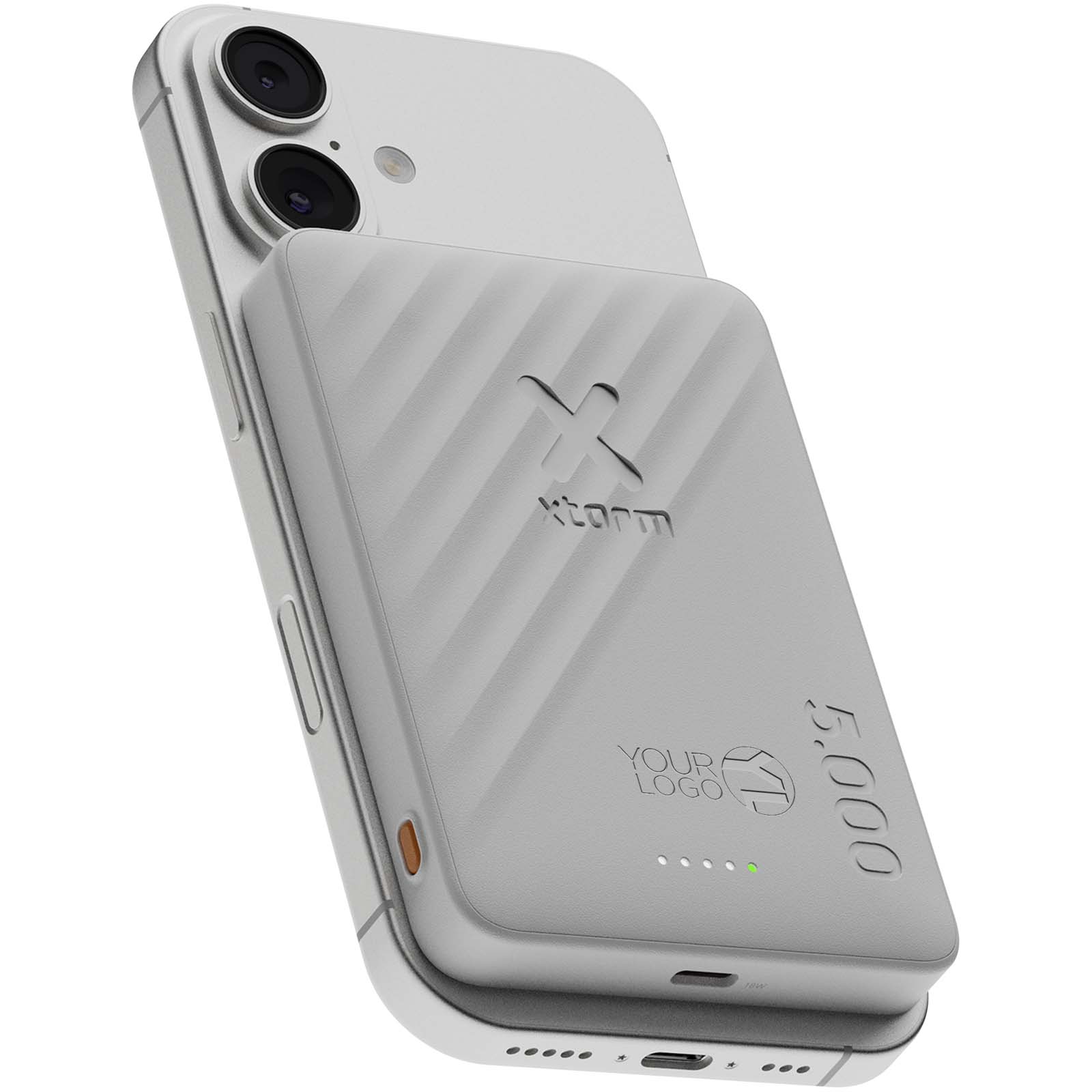Power bank magnetico wireless Xtorm Go2 5000 mAh 15 W personalizzato stampato con logo