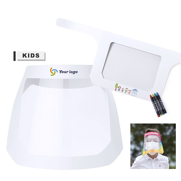 Visiera protettiva personalizzata per bambini - Pivoine