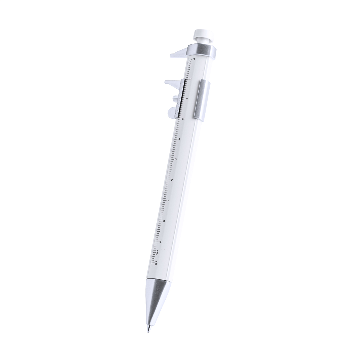 Penna a sfera Calipen personalizzata con calibro e righello da 10 cm