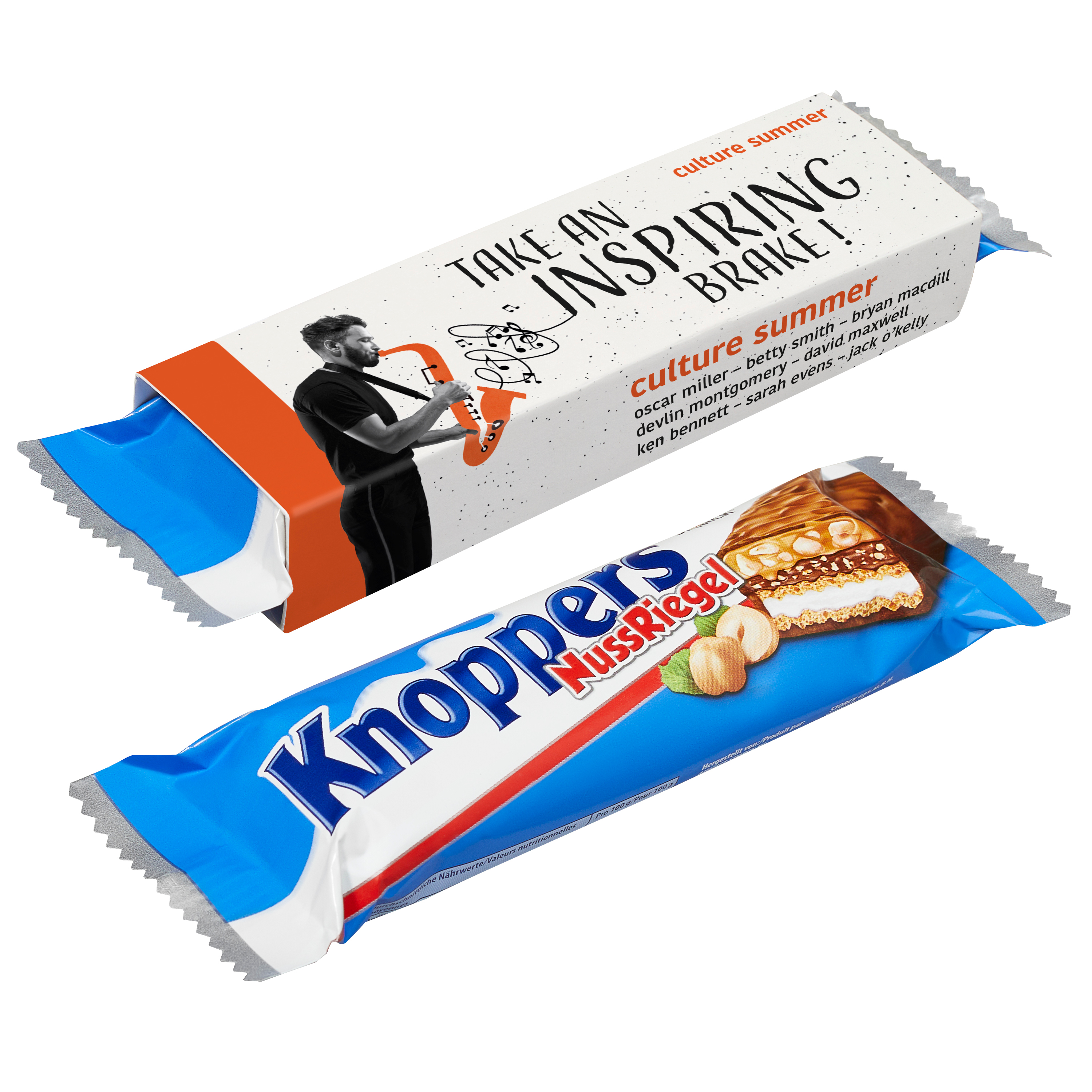 Barra di Nocciola e Caramello - Casciago stampato con logo