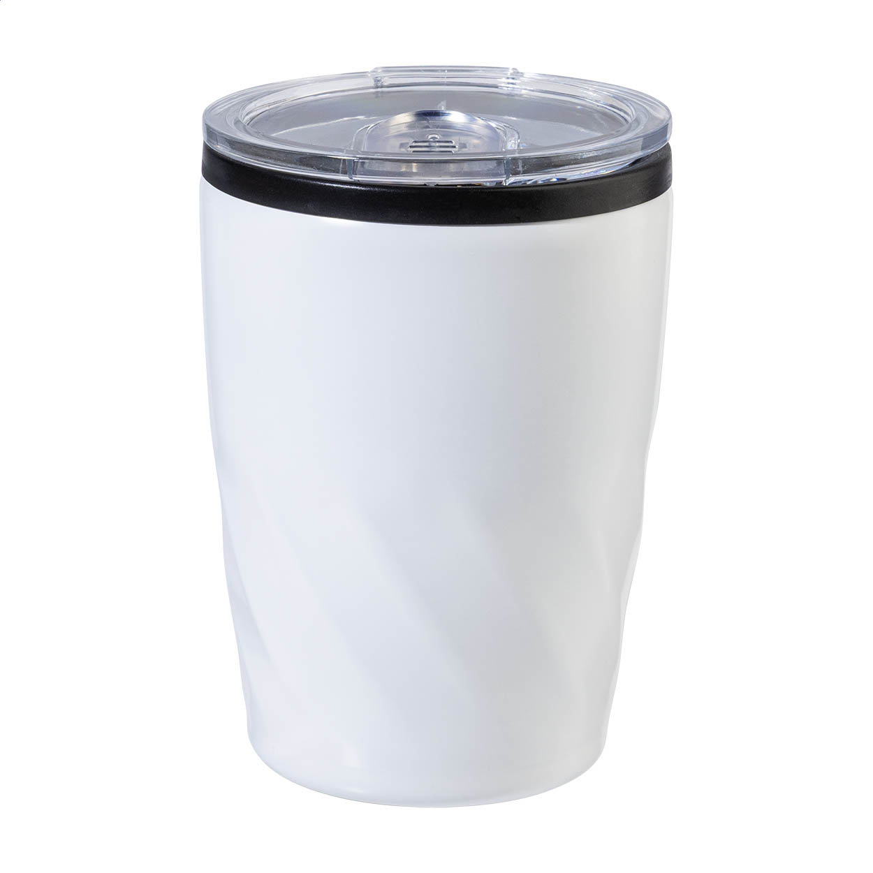 Tazza termica Wapper in acciaio inox a doppia parete, 350 ml, con il tuo logo stampato con logo