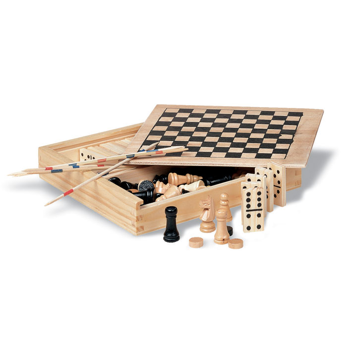 Set di giochi in legno 4-in-1 - Ubiale Clanezzo