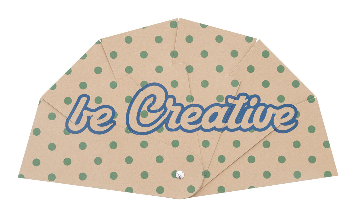 Ventaglio Pieghevole Eco - Ornago stampato con logo