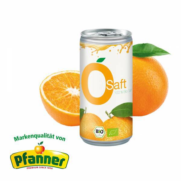 Lattina di succo d'arancia personalizzata da 200 ml