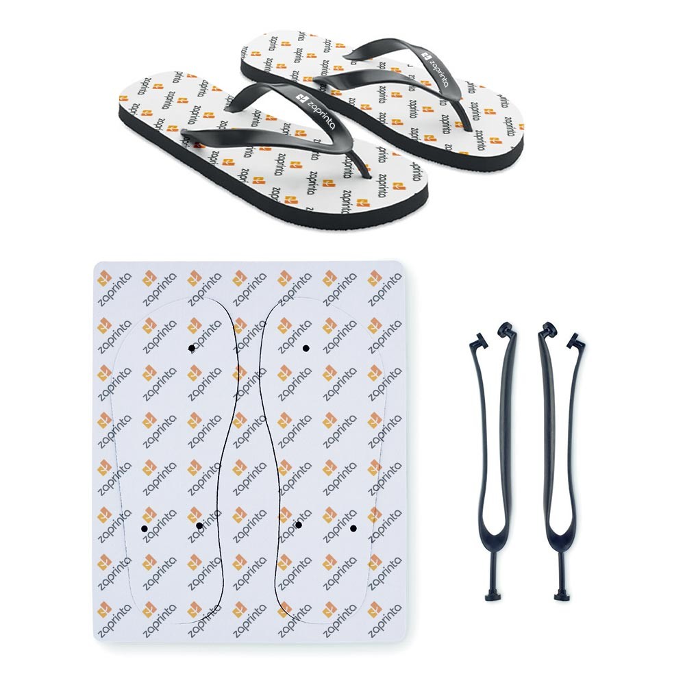 Ciabatte da spiaggia per sublimazione con cinghie in PVC - Turano Lodigiano