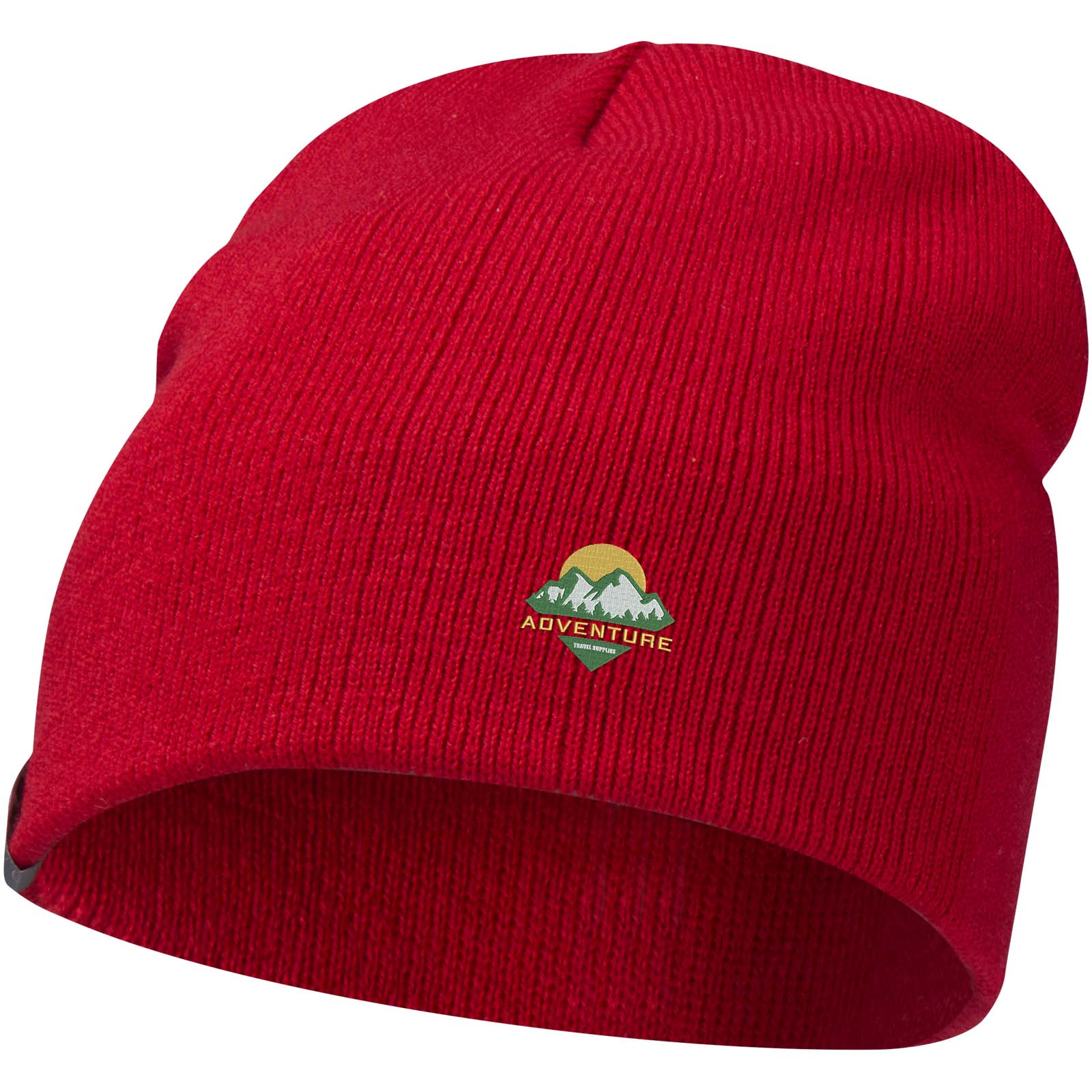 Berretto Izu personalizzato in maglia a coste 1x1, 100% acrilico stampato con logo