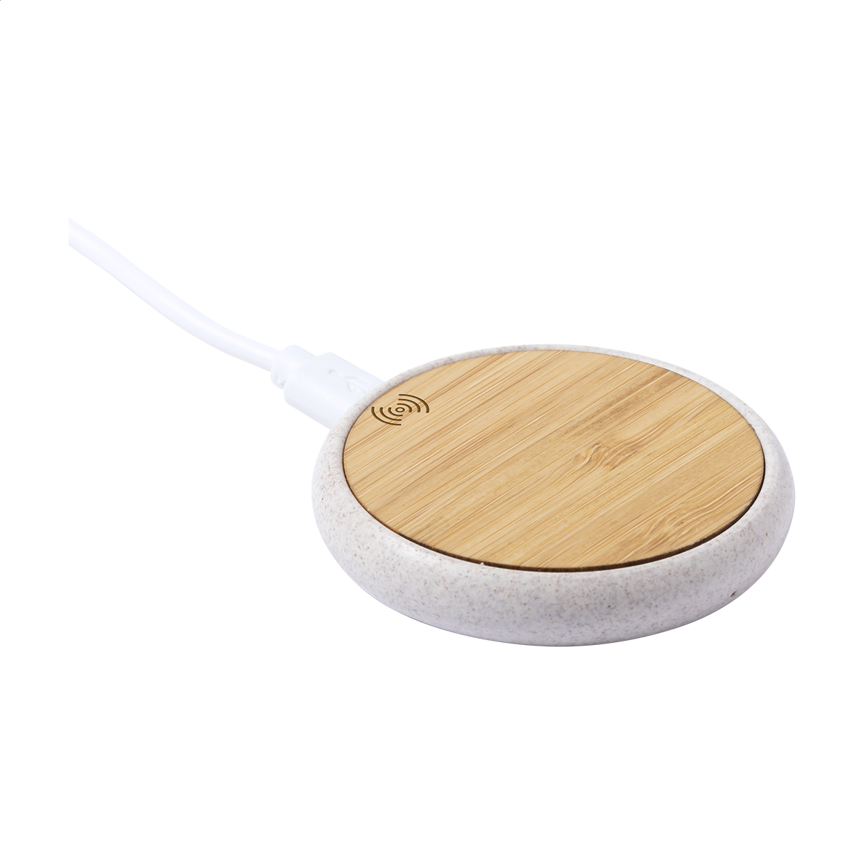 Caricatore Senza Fili EcoBamboo - Albino