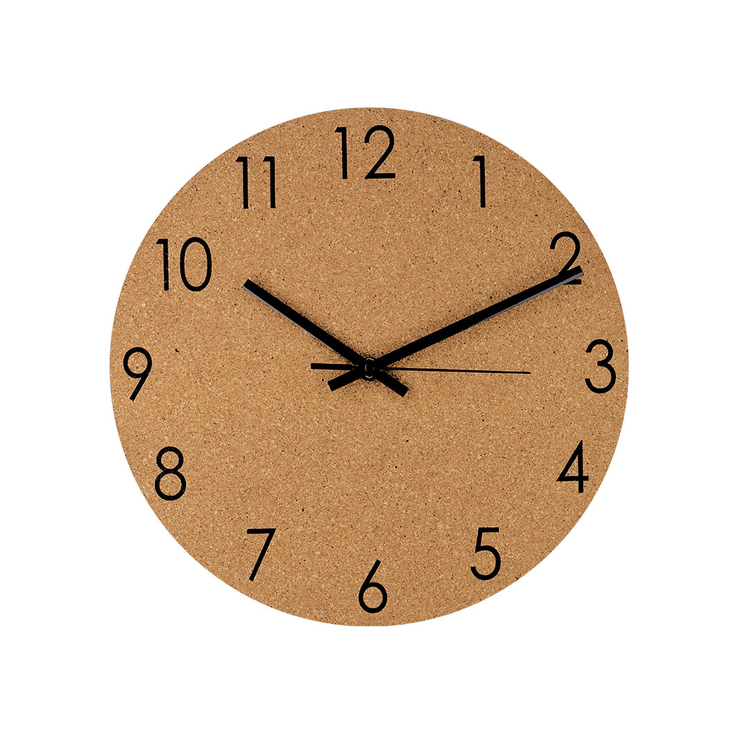 Orologio da Parete in Sughero (30 cm) - Moltrasio