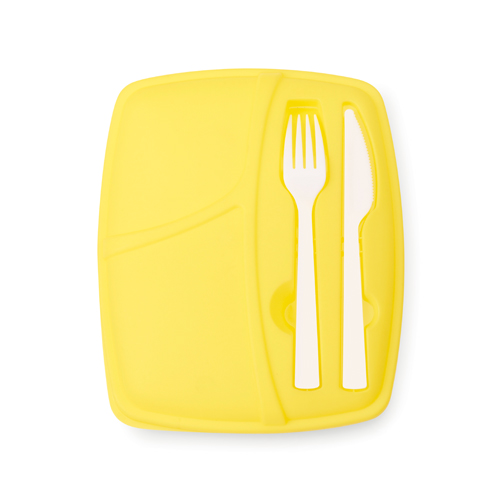 Porta pranzo personalizzato con coperchio e portaposate 800 ml - Carmelo