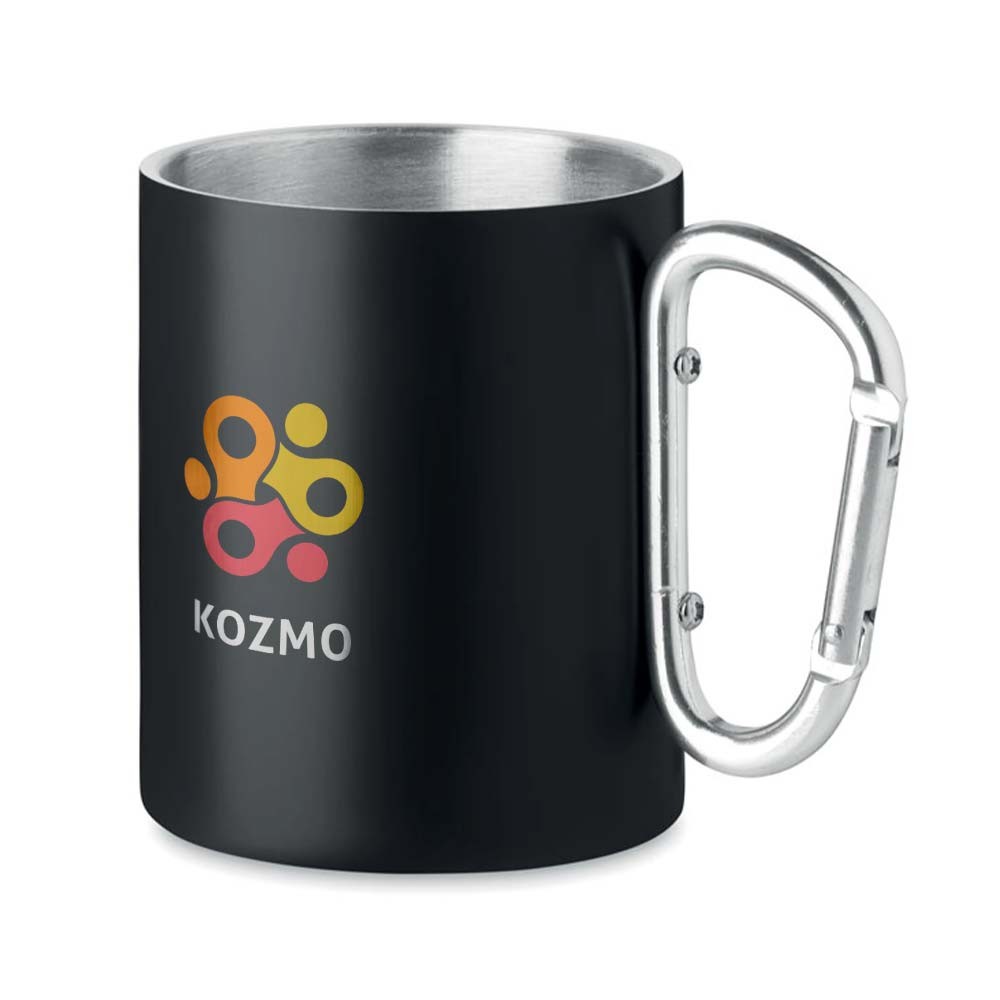Tazza di acciaio inossidabile con moschettone - Castellaro Lagusello