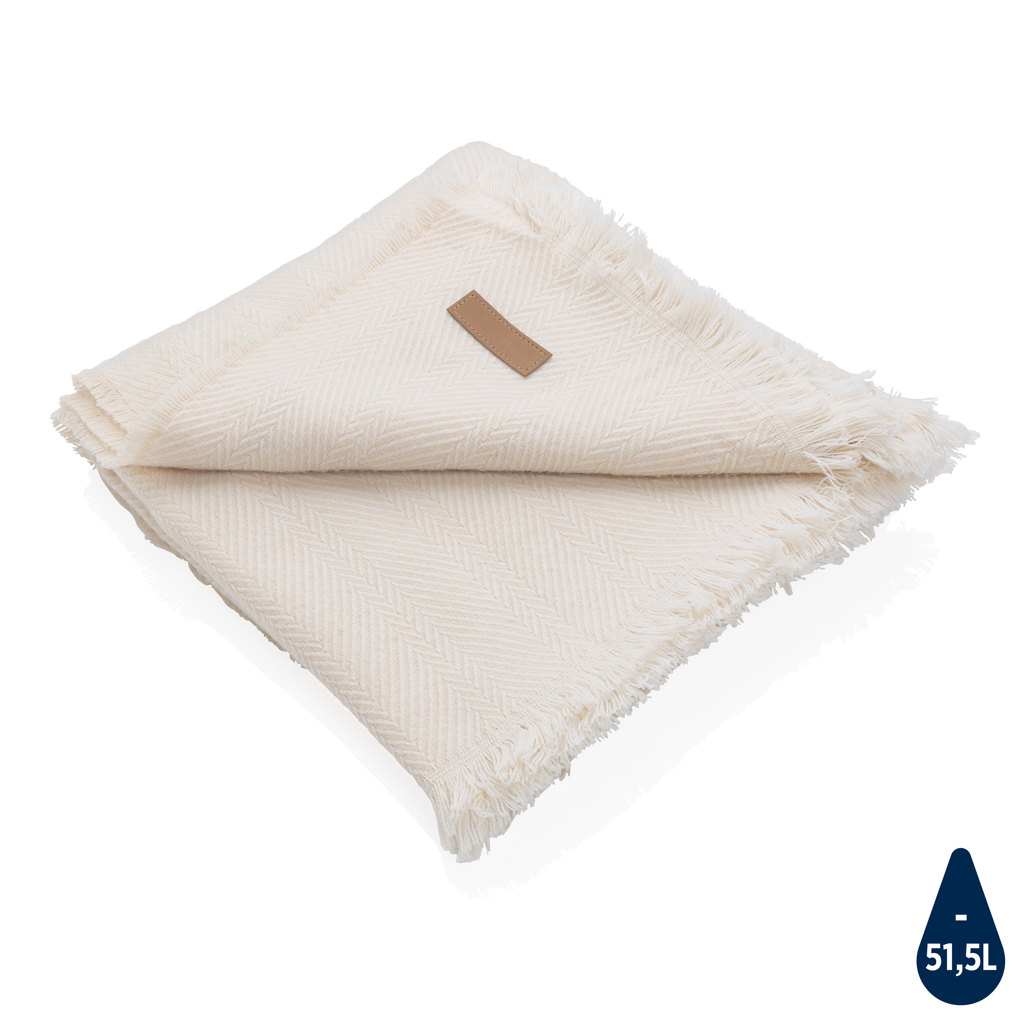 Coperta Intrecciata con Frange EcoBlend - Bobbio