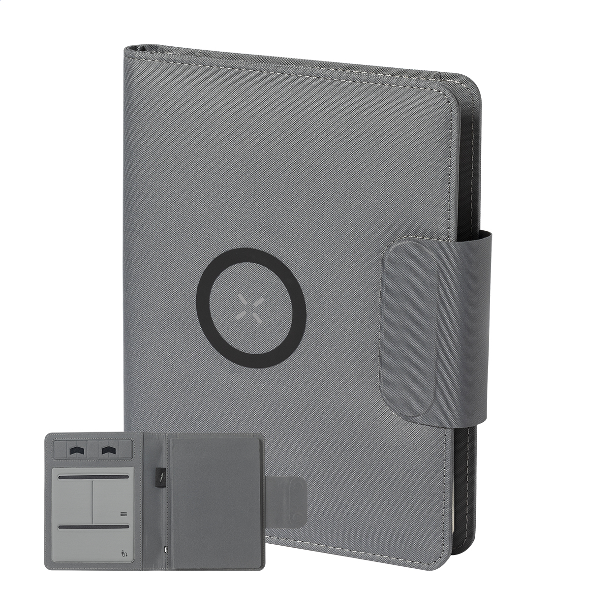 Portablocco Gredox A5 in RPET con caricatore wireless e powerbank