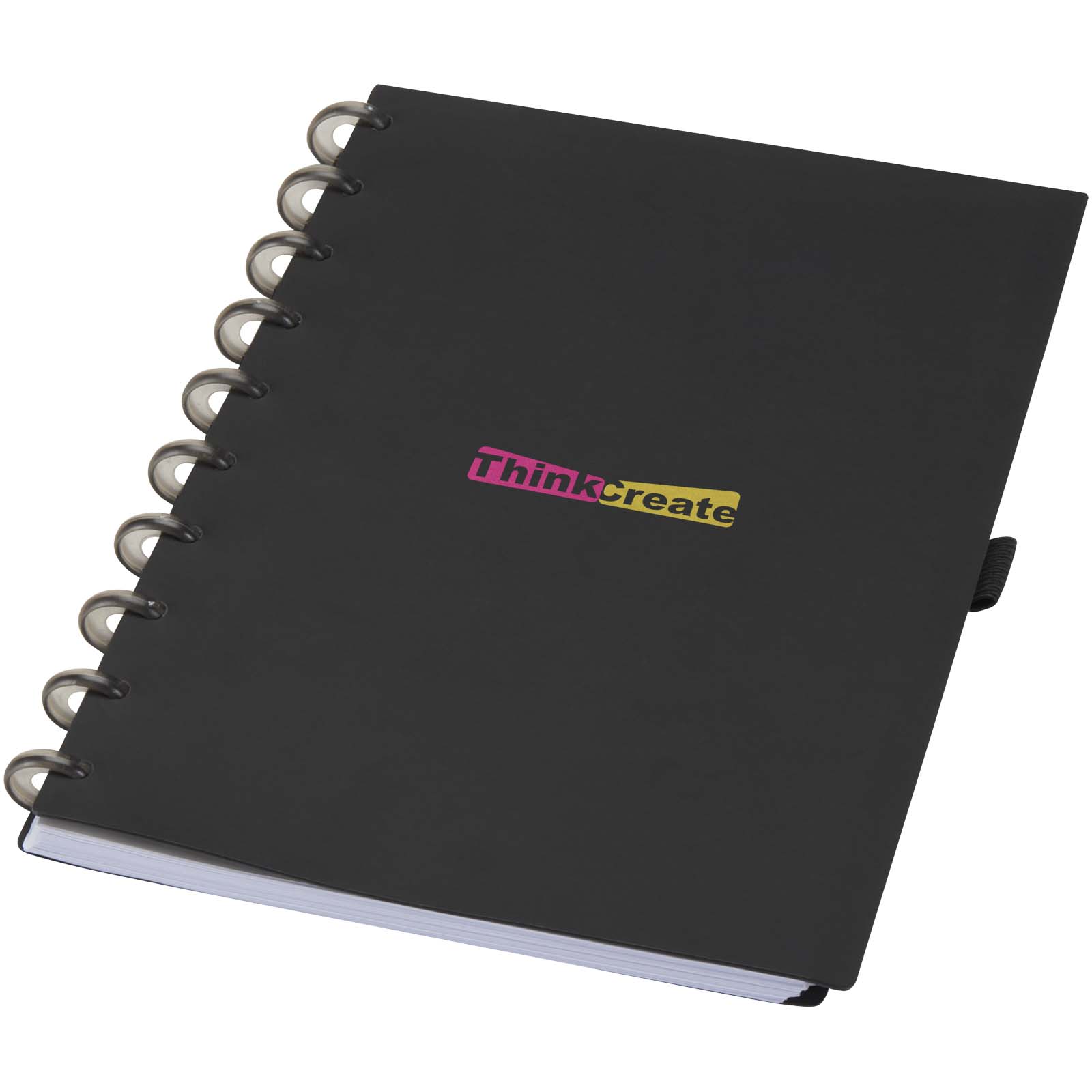 Agenda SMART con copertina flessibile e sistema a dischi, con logo stampato con logo