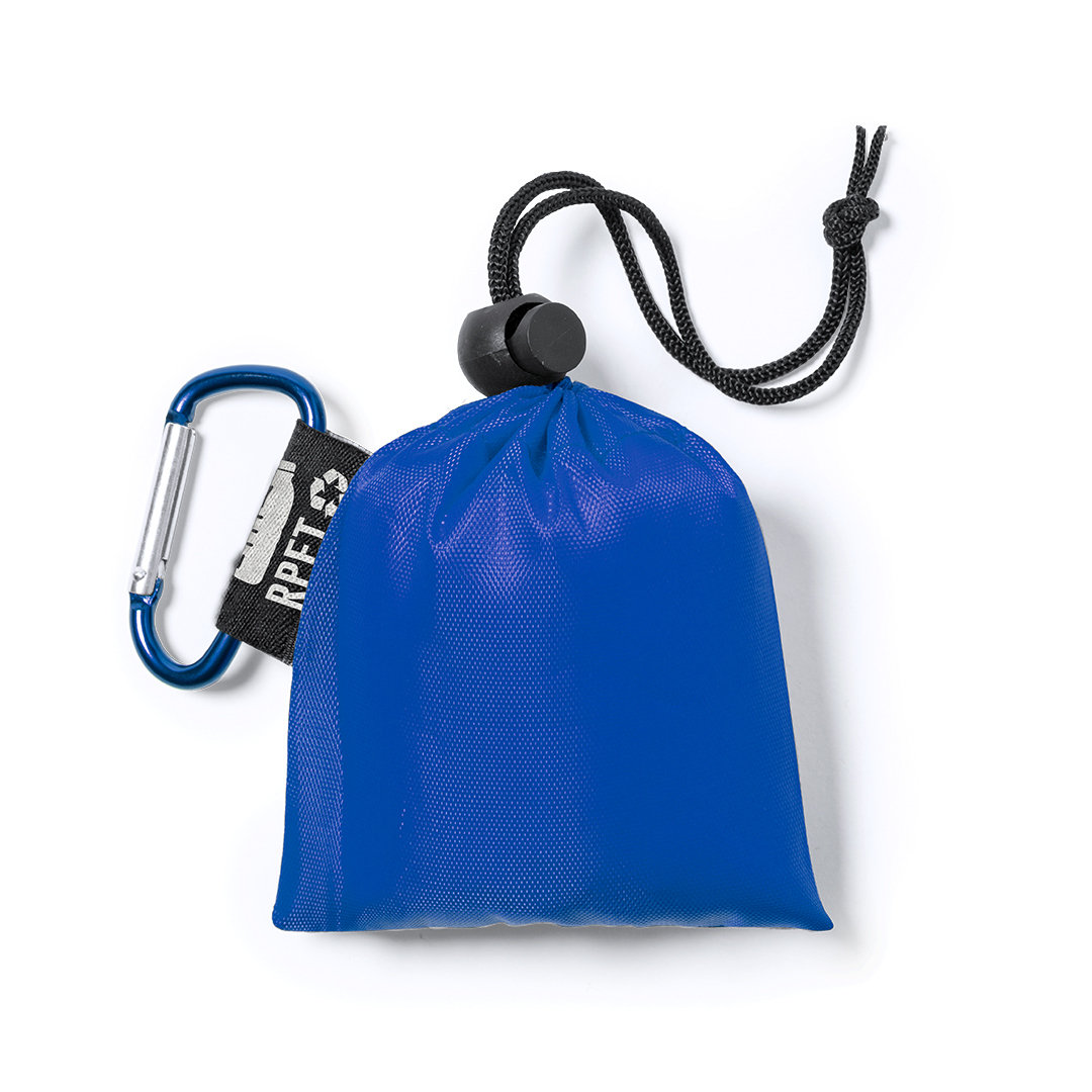 Poncho per adulti in LDPE con sacchetto di plastica riciclato - Reggello