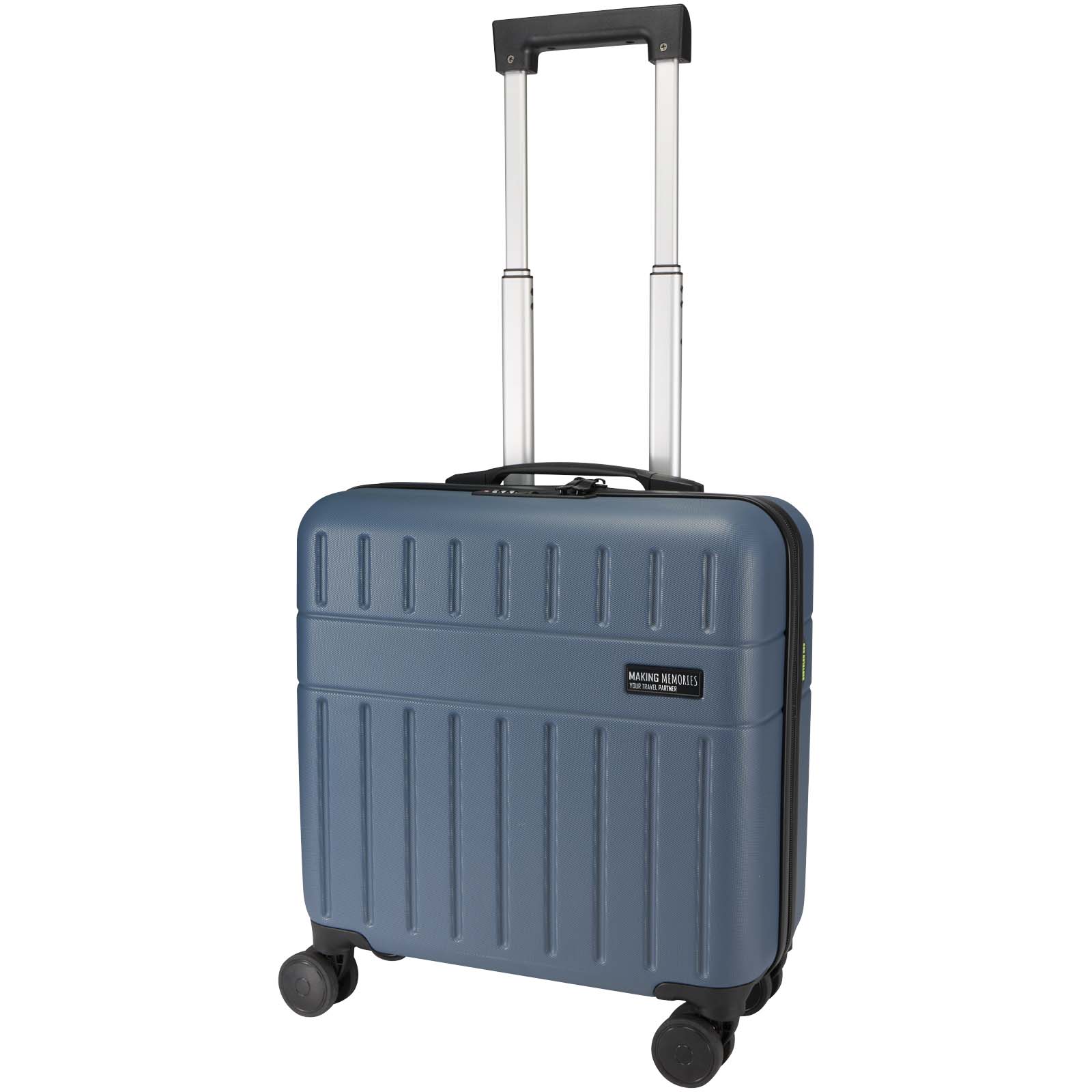 Trolley porta laptop Rover 16" in plastica riciclata GRS, 30 L, logo stampato con logo