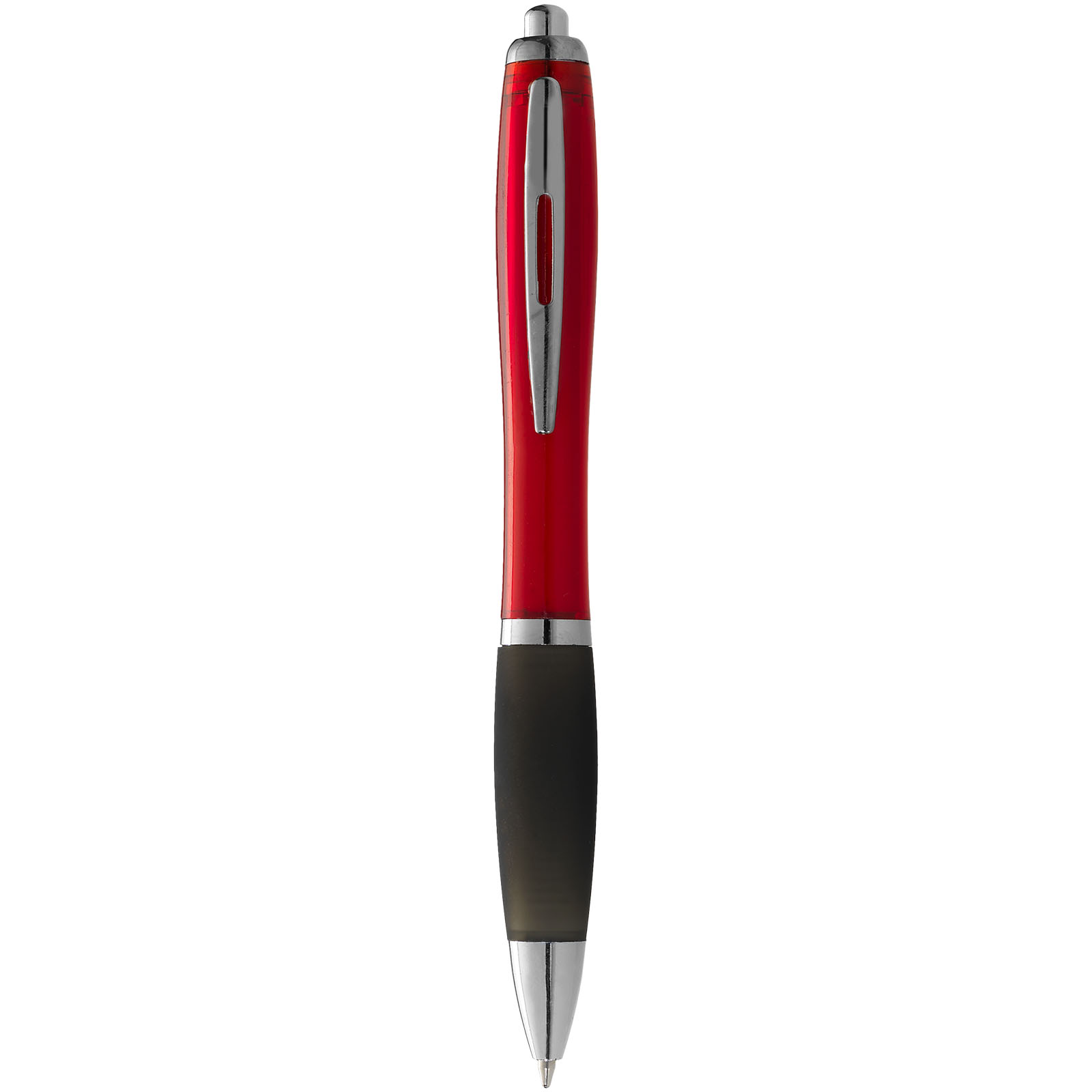 Penna a sfera Nash con fusto colorato e impugnatura nera - Abbiategrasso