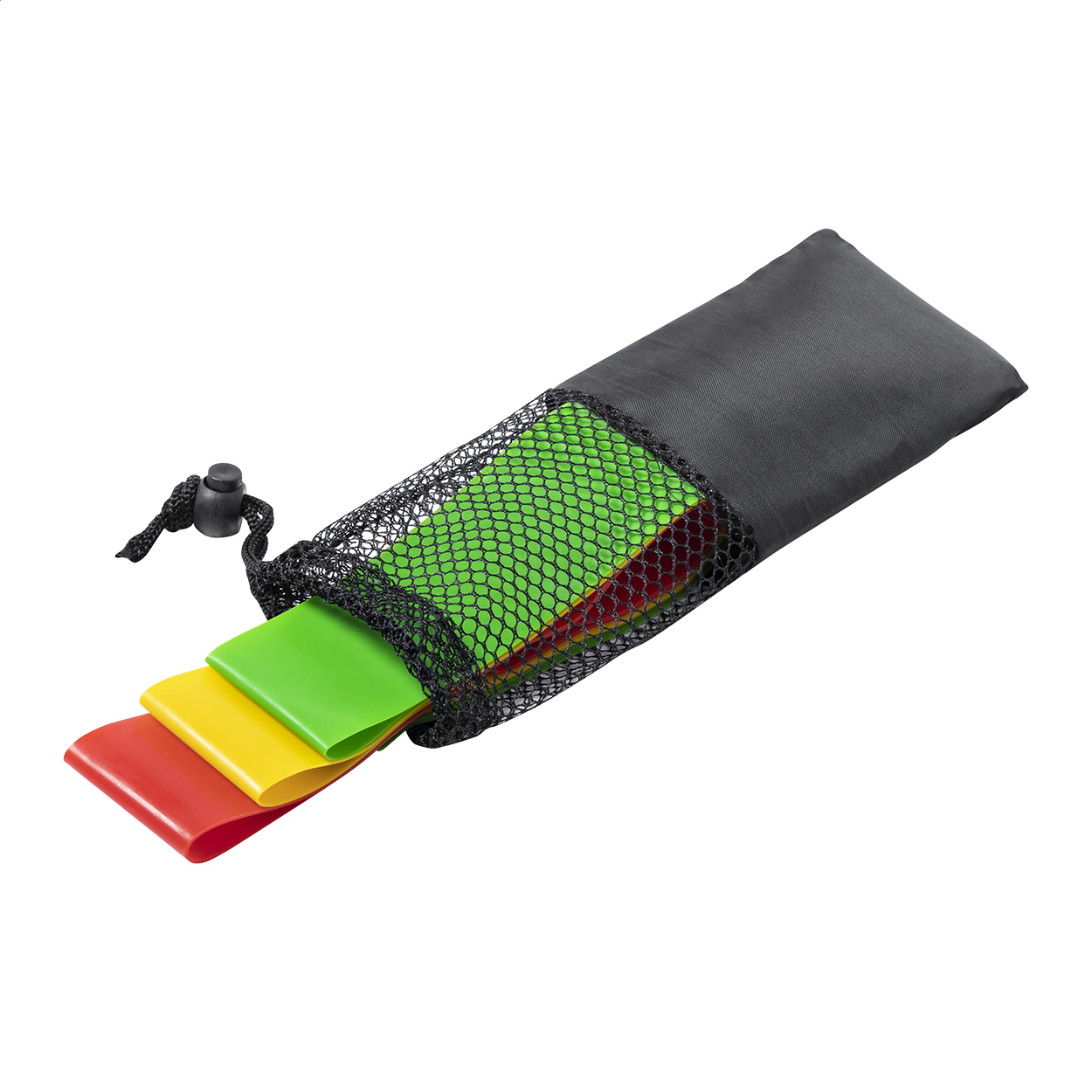 Set di 3 fasce elastiche Resban in TPE con sacca e il tuo logo stampato con logo