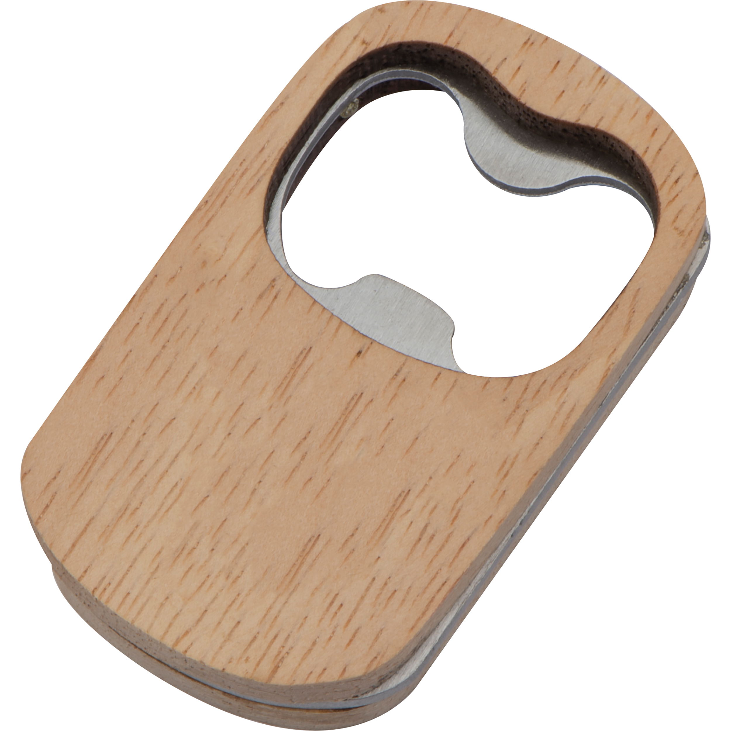 Apribottiglie in metallo e bambù inciso - Levanto