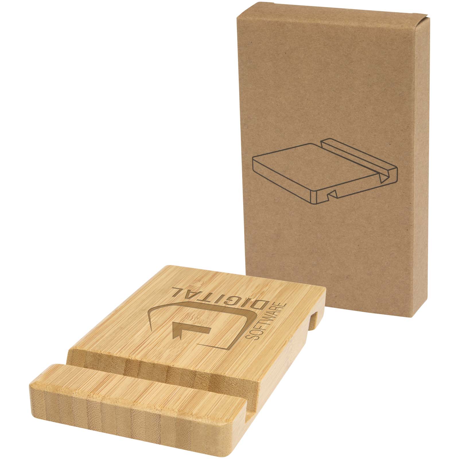 Supporto Versatile in Bambù - Casto stampato con logo