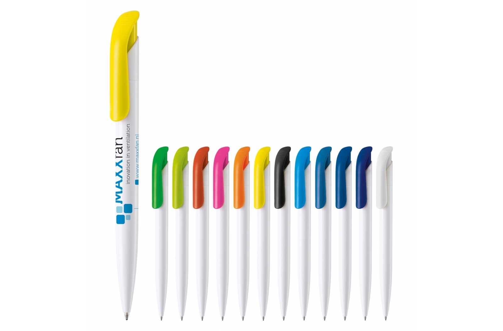 Penna a sfera di design tedesco con ricarica jumbo blu e finitura Hardcolour - Nosate