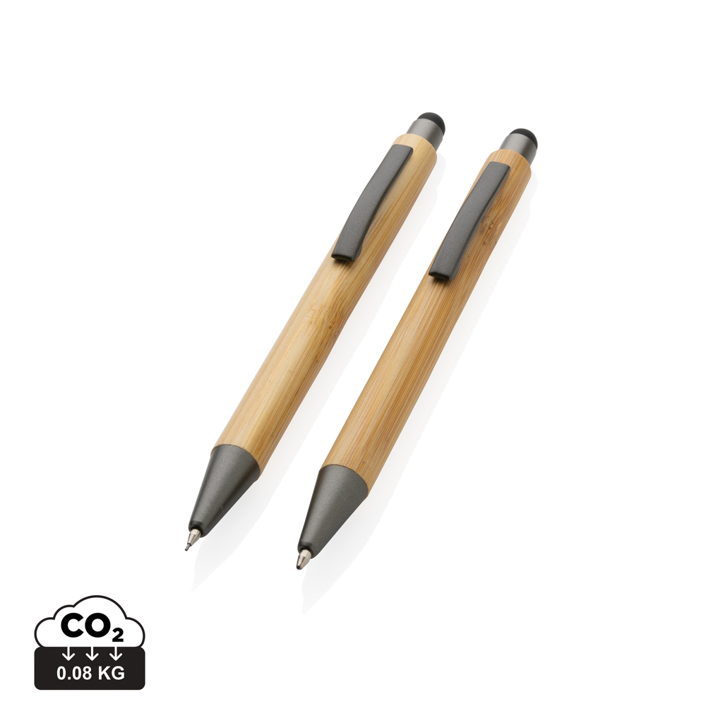 Set moderno di penna e matita in bambù - Calvatone
