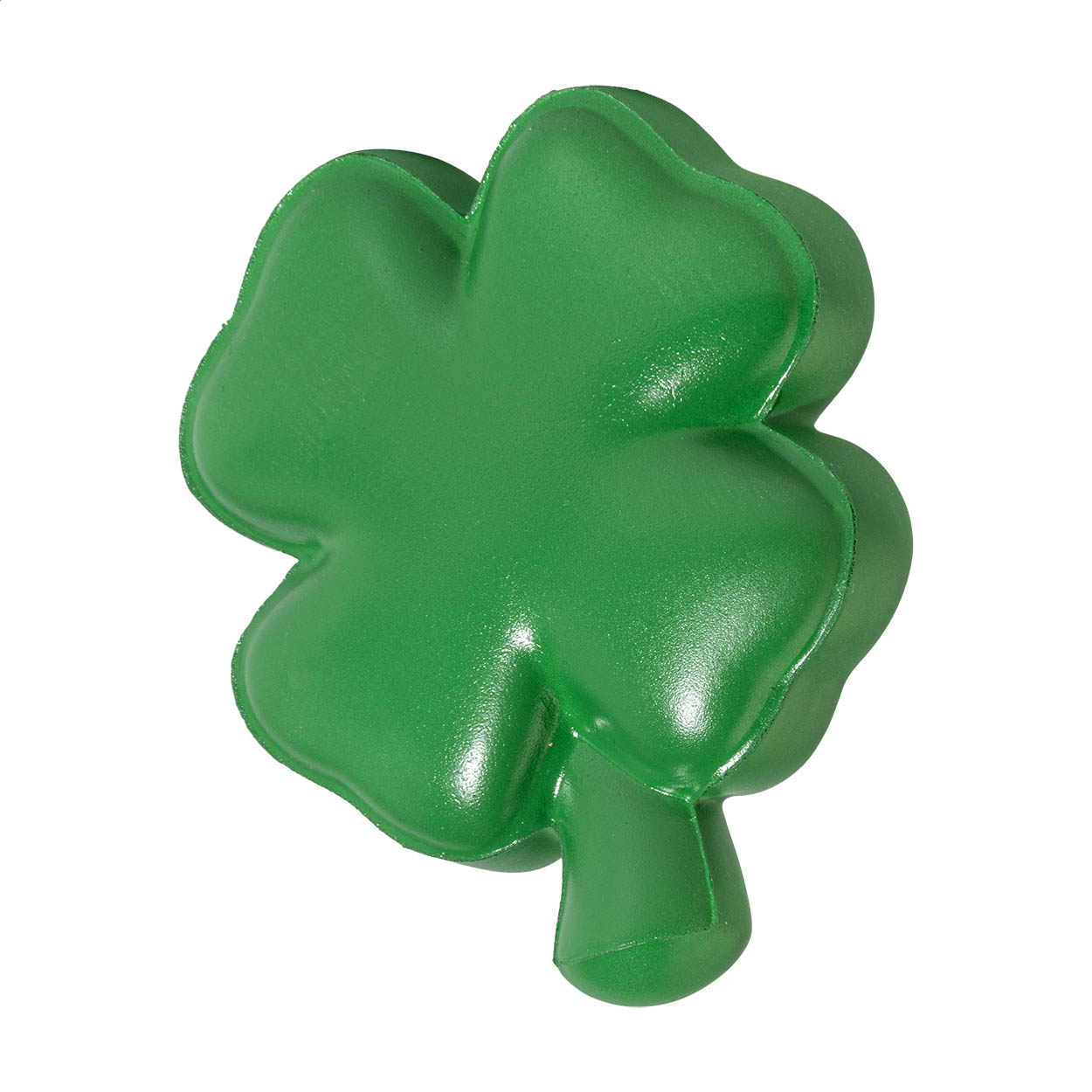 Antistress Fortune a forma di quadrifoglio in schiuma PU con il tuo logo stampato con logo