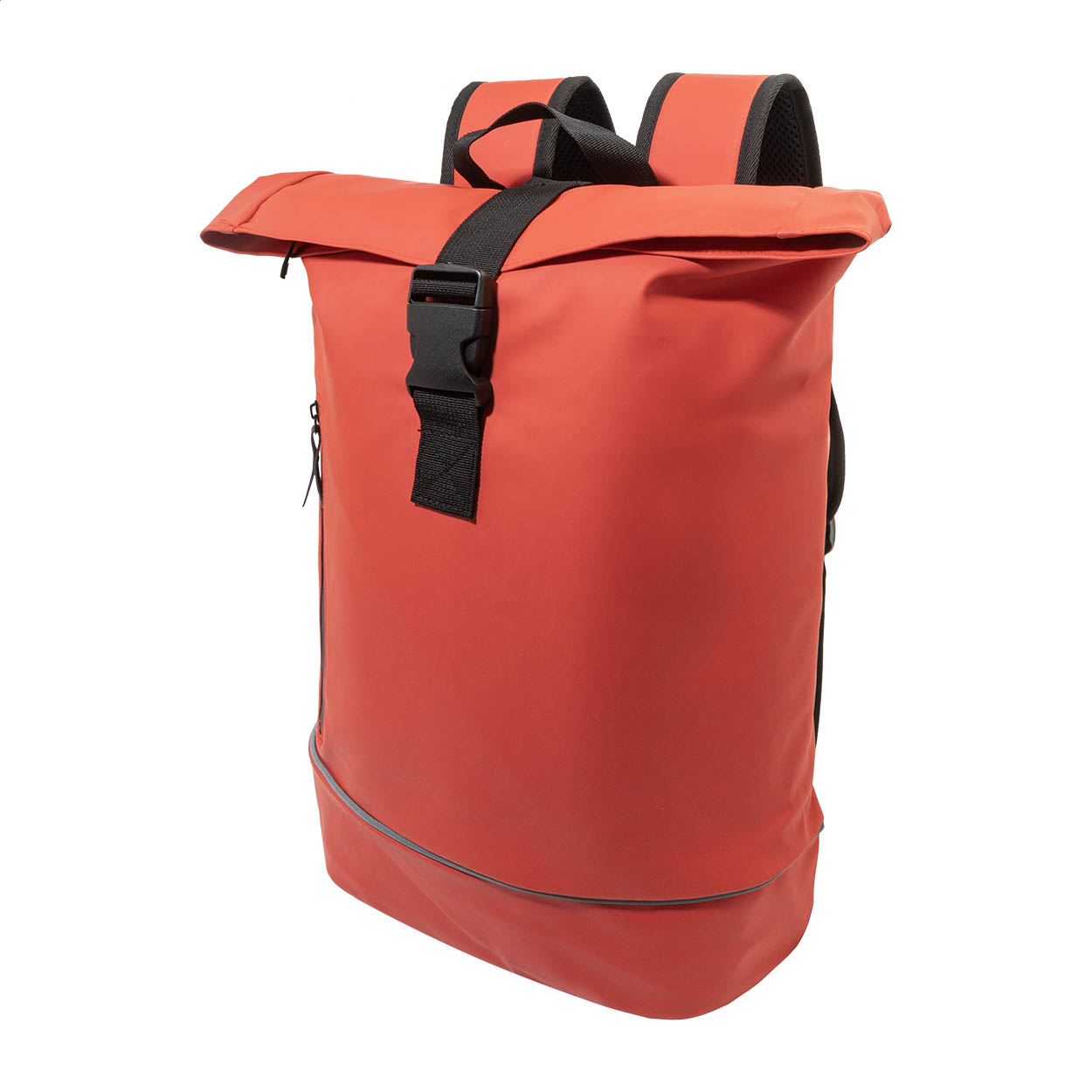 Zaino rolltop Cubitt impermeabile in similpelle PU riciclata e logo