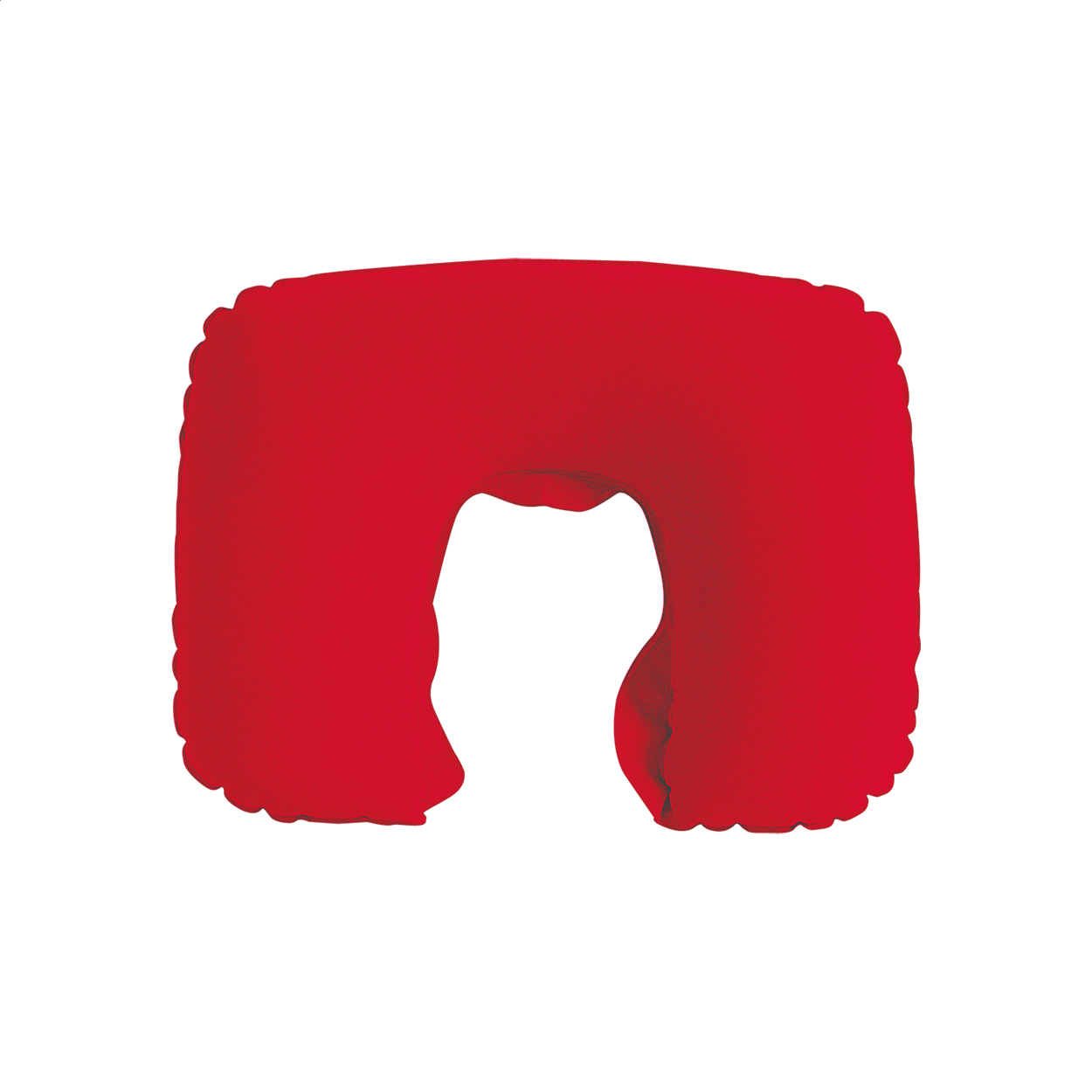 Cuscino da viaggio gonfiabile Inflight in microfibra con logo stampato con logo