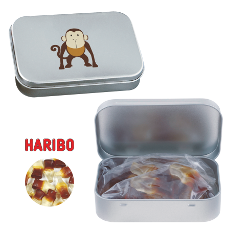 Barattolo d'argento con Bottiglie di Coca Haribo - Ballabio