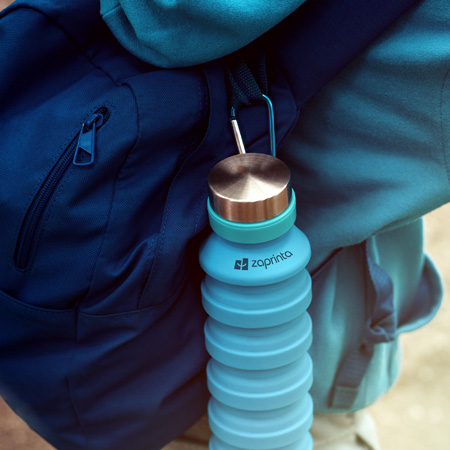 Bottiglia d'acqua pieghevole personalizzabile - | Zaprinta Italia Bottiglia d'acqua pieghevole personalizzabile - | Zaprinta Italia